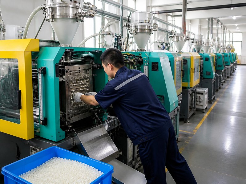 İnci boncuk üretimi yapan plastik enjeksiyon makineleri